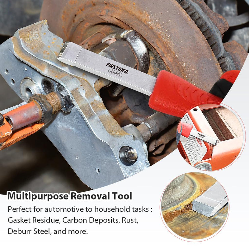 FIRSTINFO H5409A Automotive Gasket Scraper w/Tungsten Carbide Tip | Rust, Buildup Cleaning Blade Scraper Tool 5/8 inches