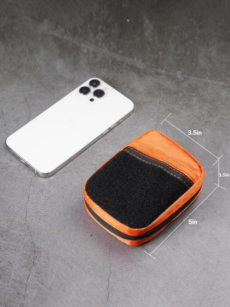 VIPERADE VE31 Small EDC Pouch, Men's Pocket Organizer, Small EDC Organizer Multitool Pouch for Camping/Hiking/Bushcraft (Black) Black