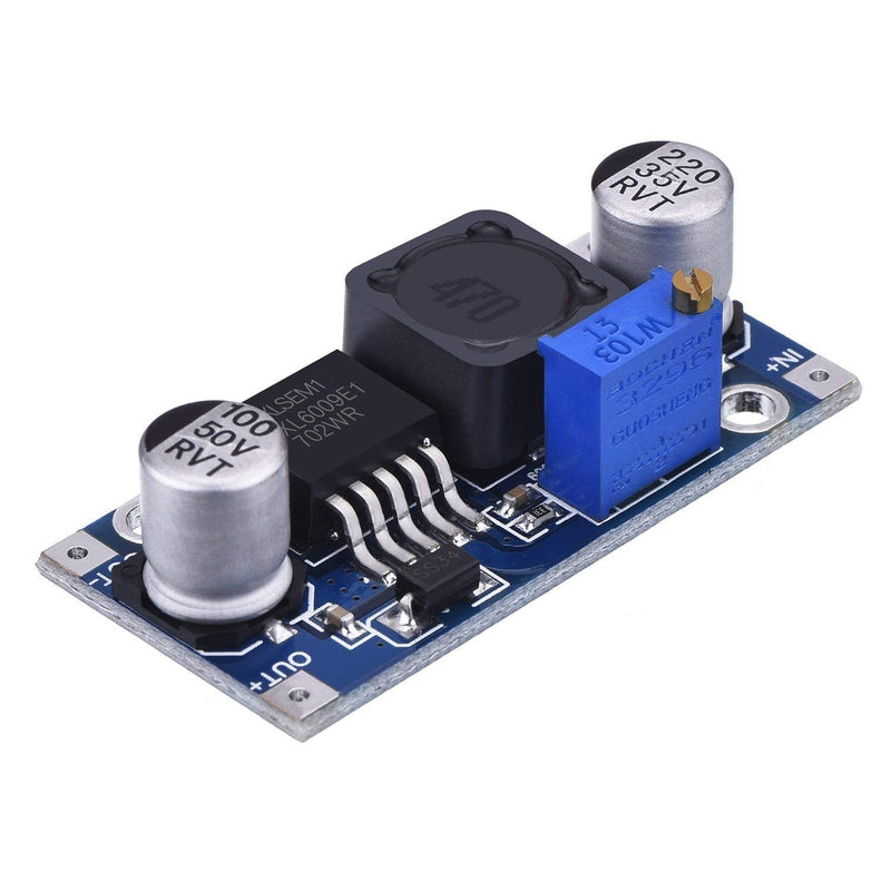 DollaTek 5Pcs Boost Converter Module XL6009 DC-DC 3.0-30V to 5-35V Output Voltage Adjustable Step-up Circuit Board