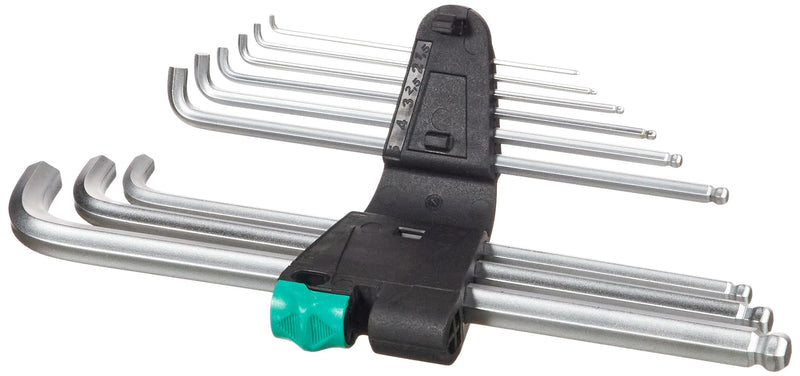 Wera 05073594001 950 Pkls/9 Sm N Sb Long Arm Hex Key Set Classic