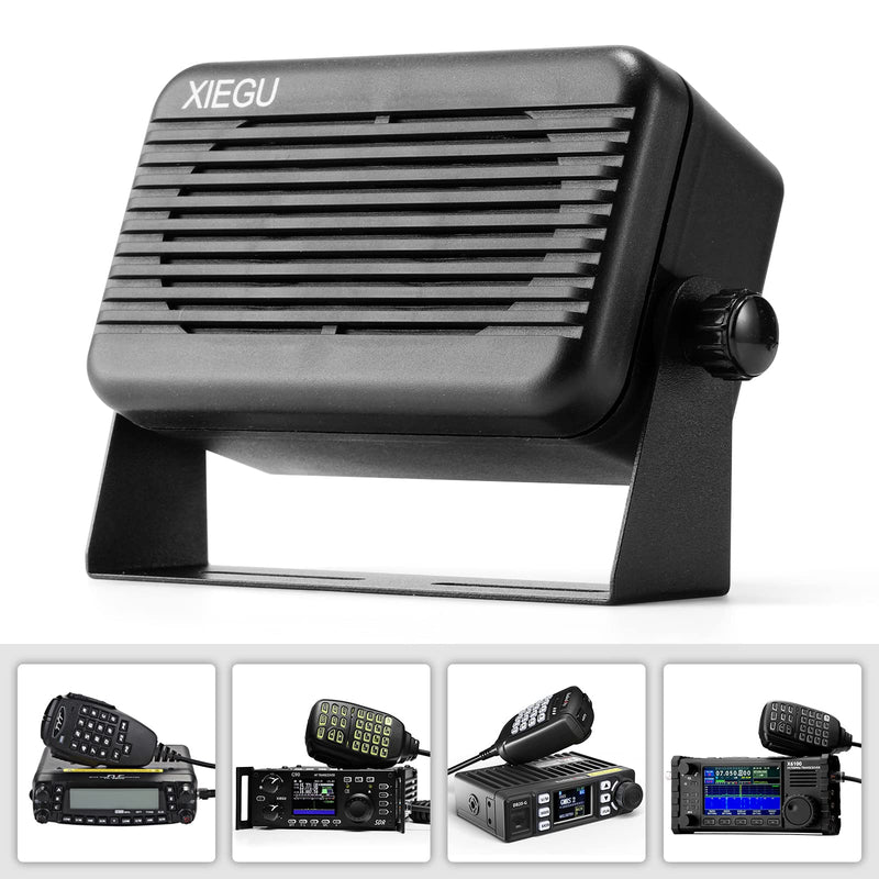 Xiegu GY03 3.5mm Plug Rectangular External Speaker with Stereo Sound for CB/Mobile/Ham Radio, HF Transceivers, Compatible X6100 G1M
