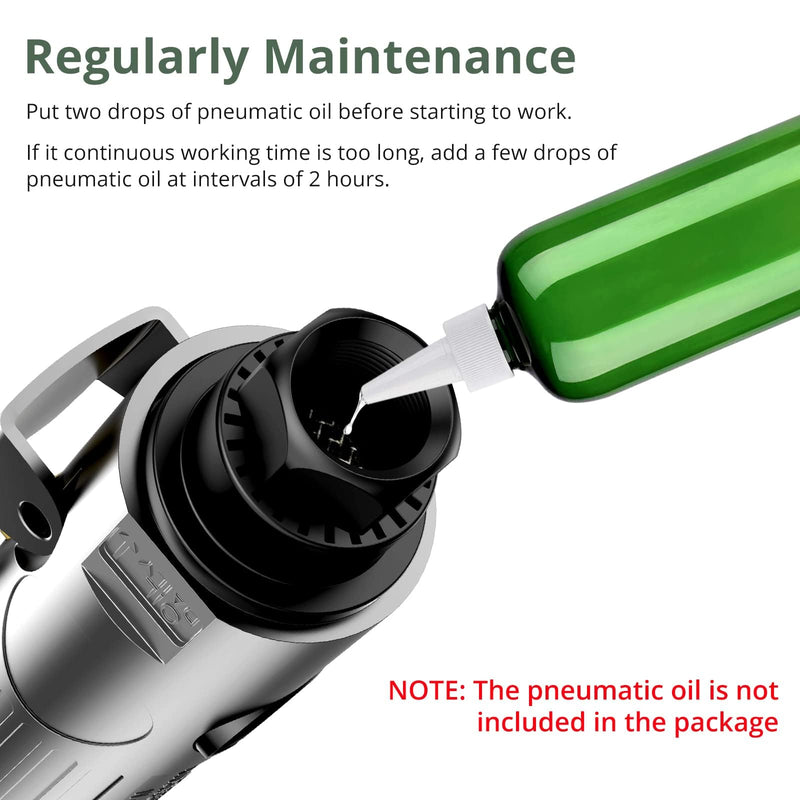 EYPINS Angle Air ‎Die Grinder 1/4 inch - Pro Pneumatic Right Angle Grinder 20000 RPM,with Sanding Discs, Lightweight,Variable Speed for Contour Grinding,Polishing,Cutting,Air Powered Compressed Silver