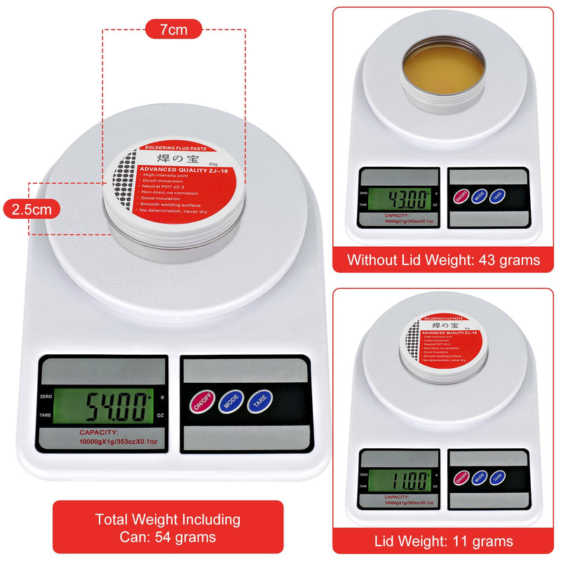 50g solder paste, soldering flux tin paste, solder wick, no clean formulation (lead free)