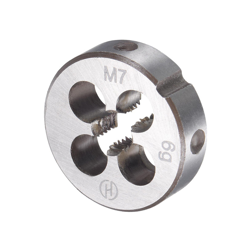 sourcing map tap M7 x 1mm thread cutting die alloy tool steel