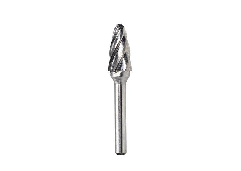 Carbide Burrs for Aluminum - 5pcs Aluma Cut Carbide Rotary Burr Files Set 1/4"(6.35mm) Shank for Die Grinder Drill,Metal Carving,Polishing,Engraving, Drilling