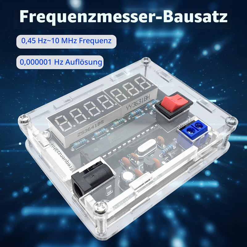 0,45 Hz-10 MHz Frequenzmesser Frequenzzähler VR Frequenz mit Shell Cymometer DIY Kit