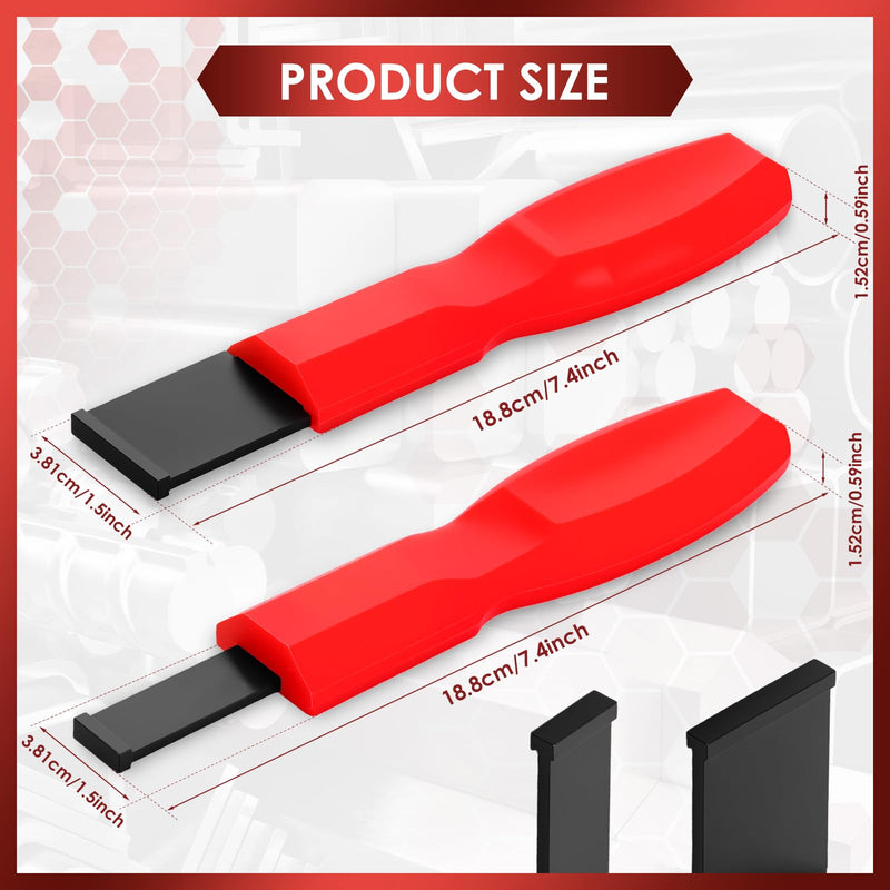 Carbide Scraper, Enduring Carbide Gasket Scraper for Metal and Automotive, 1-1/4 Inch and 5/8 Inch Carbide Scraper Set for Gasket Rust Carbon