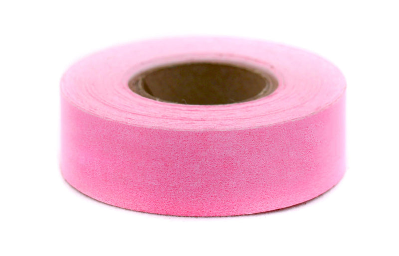 ChromaLabel 0.75 Inch Clean Remove Color Code Tape, 500 Inch Roll, Fluorescent Pink