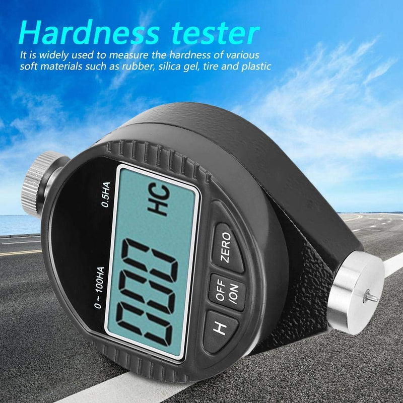 Digital Hardness Meter Shore Gauge LCD Test Rubber Tire Alloy Plastic - A, 0 ~ 100HD Range