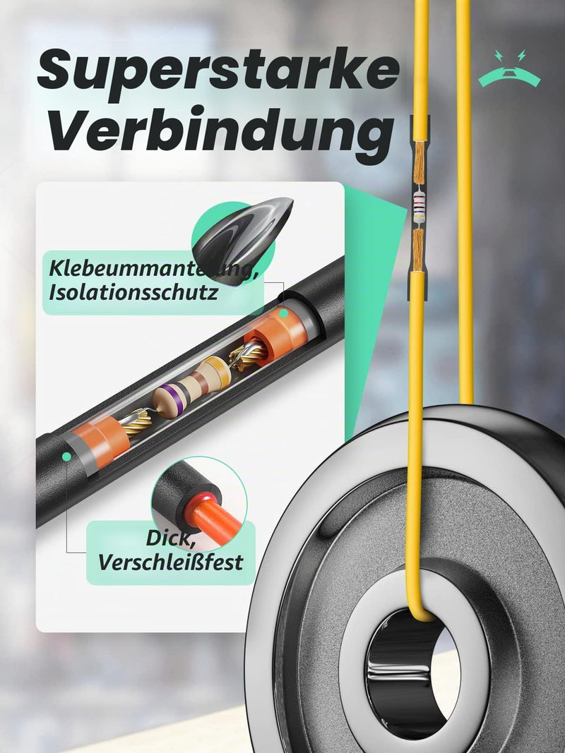 Eventronic 3:1 Heat Shrink Tube with Adhesive and Double Wall, Diameter 30 mm & 2 m Length, IP65 Waterproof, Insulation Tape, for Electrical Insulation and Wire Connectors, 12 Diameter Options, Never Fade 30mm, 2m