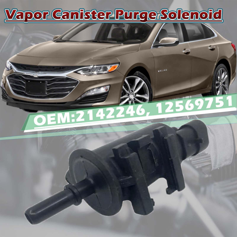 Evap Vapor Canister Purge Solenoid 1997252 for Buick Park Avenue Rainier Regal for Cadillac CTS for Chevy Aveo Trailblazer Impala Gmc Envoy Mini Cooper Oldsmobile Alero Pontiac Grand Prix GTO Saab 9-3