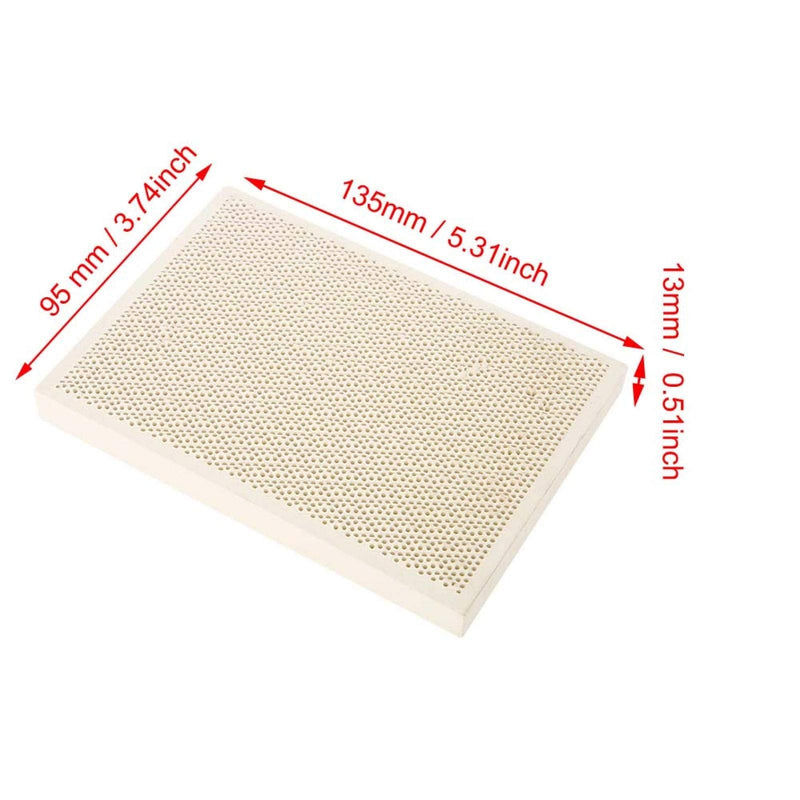 Ceramic soldering plate, plate ceramic tiles fireproof welded plate jewelry processing tools gold tools jewelry accessories jewelry heating color printing drying