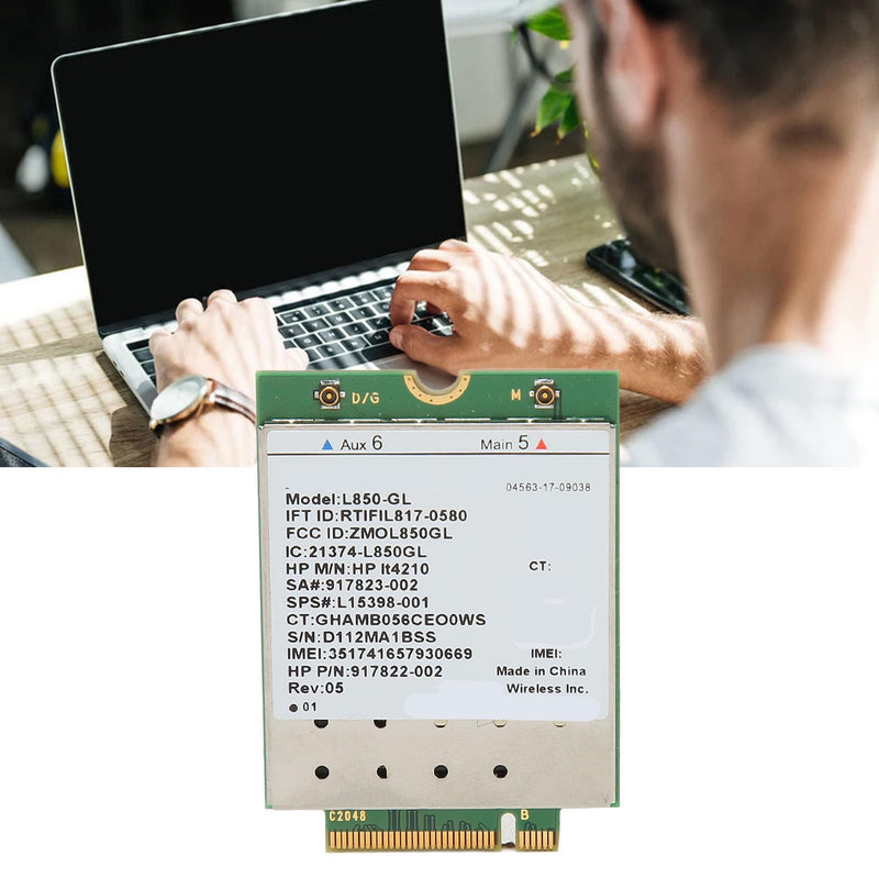 L850 GL IT4210 Module Network Card, M.2 4G LTE Multi Band Network Adapter Internal Card Support for 1040 840 850 430 440 Laptop PC