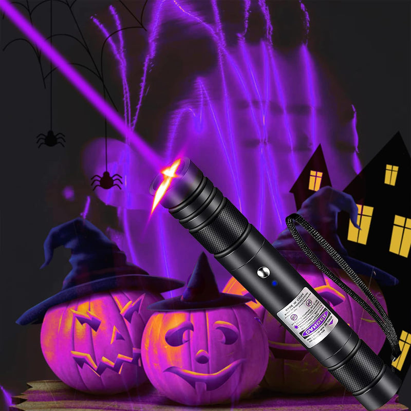 Purple Laser Pointer Indicator Light, Multiple Modes of cat Toy Pointer Teaching, Teaching Laser Pointer, USB Charging green