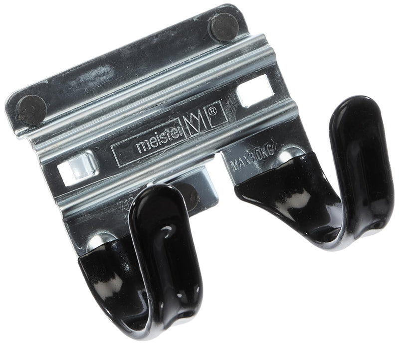 Meister tool holder double hooks - 2 pieces, loose - easy to assemble - for T-handles / wall holder / tool holder / garden tool holder / spade holder / 9952540