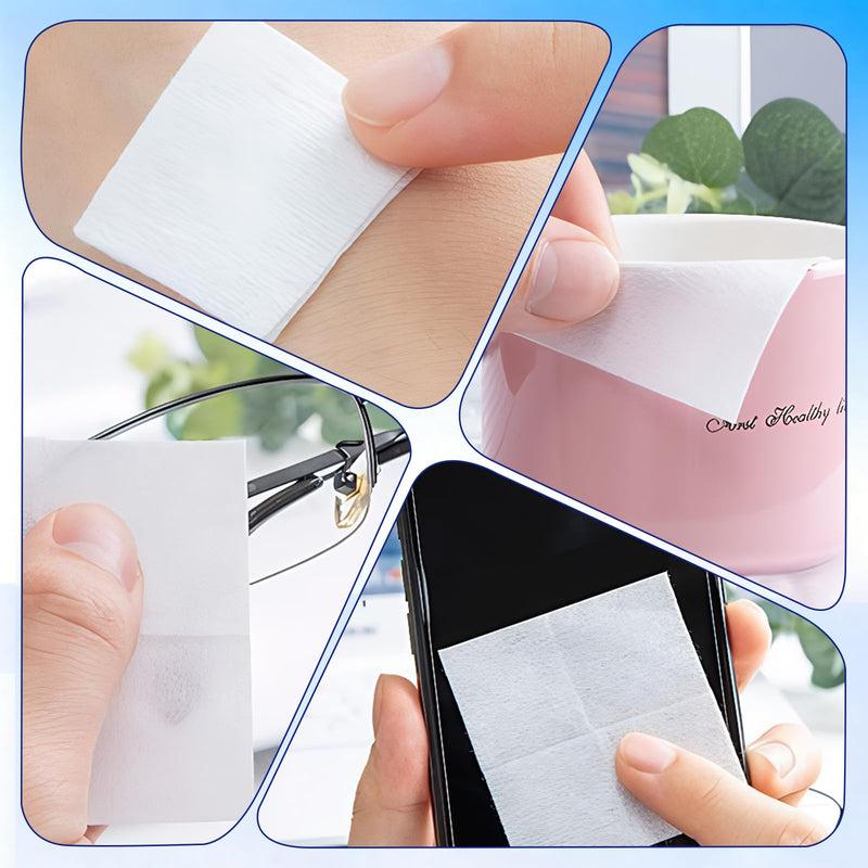 Pack of 200 Alcohol Pads, 75% Alcohol Wipes, 6 x 6 cm Alcohol Swabs, Individually Packed For Hygienic Reasons, Suitable for Business Trips, Travel and Daily Use