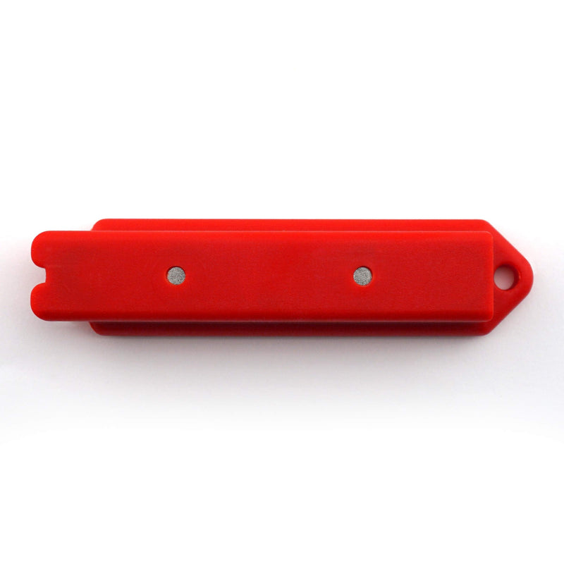 Master Magnetics Magnetic Stud Finder with Shield - Drywall Screw and Nail Detector Tool - Made with Strong Neodymium Magnets - 4.25" L - Red - 2-Pack 1 Count (Pack of 2)
