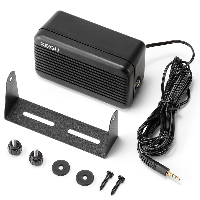 Xiegu GY03 3.5mm Plug Rectangular External Speaker with Stereo Sound for CB/Mobile/Ham Radio, HF Transceivers, Compatible X6100 G1M