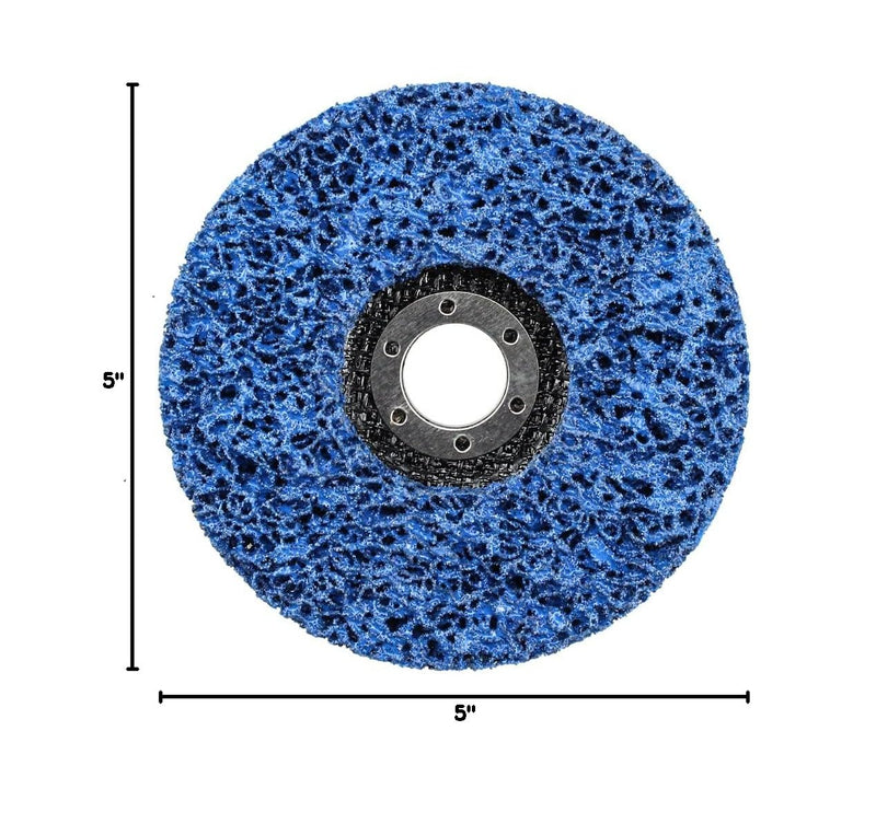 BHA Easy Strip Discs Clean and Remove Paint, Rust and Oxidation 5” x 7/8” - 5 Pack 5” x 7/8”