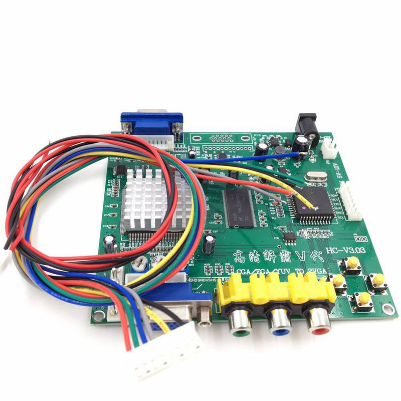 BLEE Arcade Game RGB CGA EGA YUV to VGA HD Video Converter Board 1 VGA Single Output for CRT LCD PDP Monitor