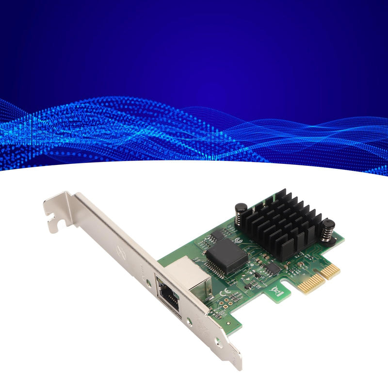 I226 T1 PCI E X1 Single Port 2.5G Ethernet Network Adapter, Gigabit Ethernet Server Adapter, Plug and Play, 2.5Gbps High Speed Gigabit Ethernet Server Adapter