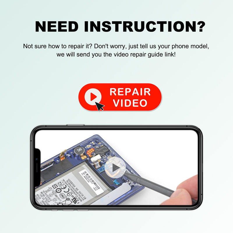 Charging Port Replacement Kit Compatible with Galaxy A50, Dock Board USB-C Connector Only for A50 SM-A235F SM-A235F/DS, with Toolkit
