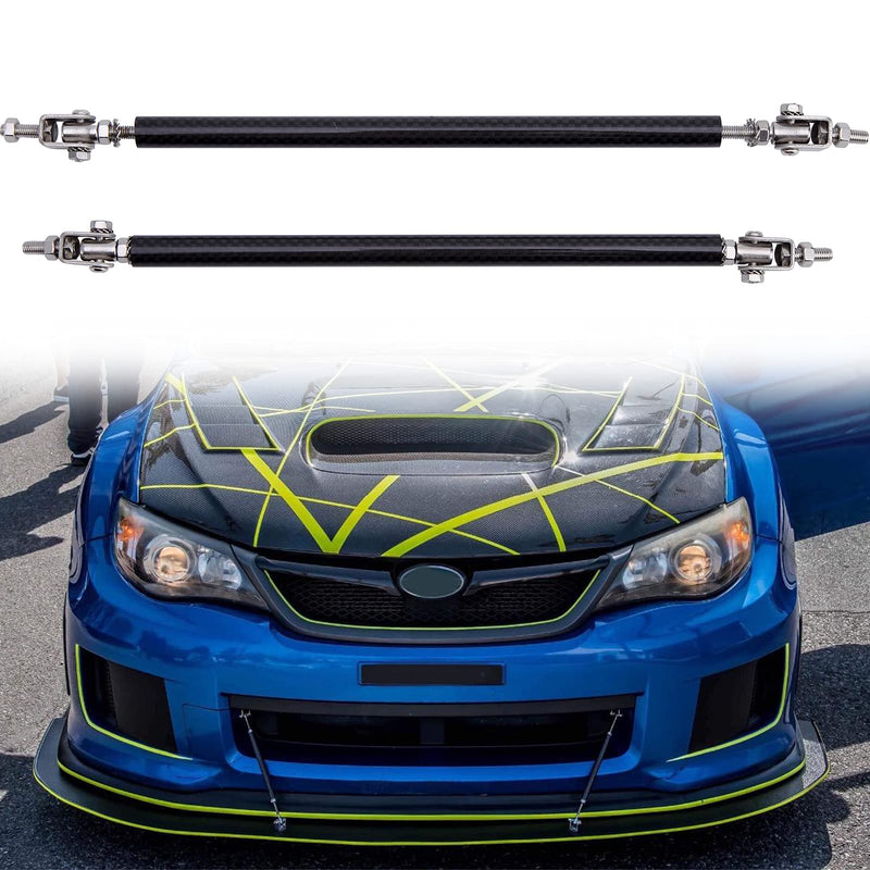 2PCS Adjustable Splitter Strut Rods, 8"-13" Front Lip Strut Rod Bumper Splitter Universal Tie Support Bars (Carbon, 10"-13") Carbon 10"-13"