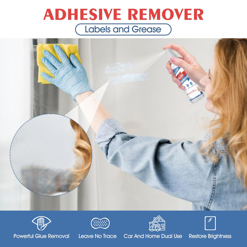 Sticker Remover, Adhesive Remover, Extra Strong, Quick Dissolvable, 120 ml | Label remover, label remover spray, adhesive residue remover, window frame, labels effectively removes surfaces a