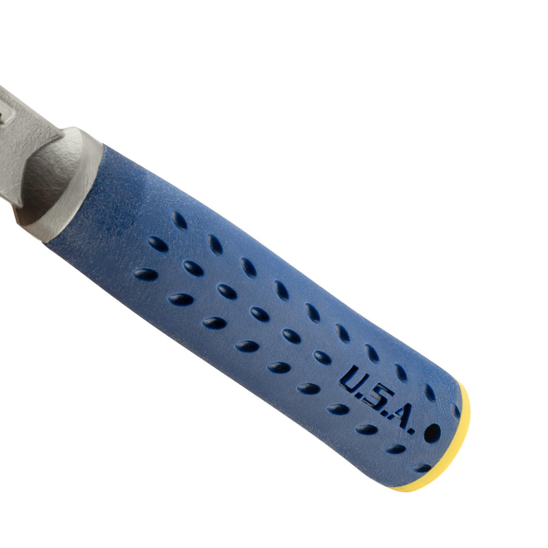 ESTWING Bricklayers/Mason's Hammer - 22 oz USA Made Masonry Tool with Forged Steel Construction & Shock Reduction Grip - Finish May Vary - E6-22BLC Short Handle