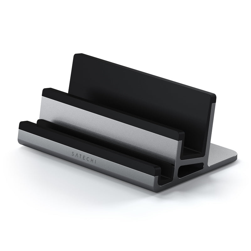 Satechi Dual Vertical Aluminum Stand, Universal Compatibility, for MacBook Air/Pro M4, iPad Air/Pro M4/M3, iPad mini, iPhone 17 and More