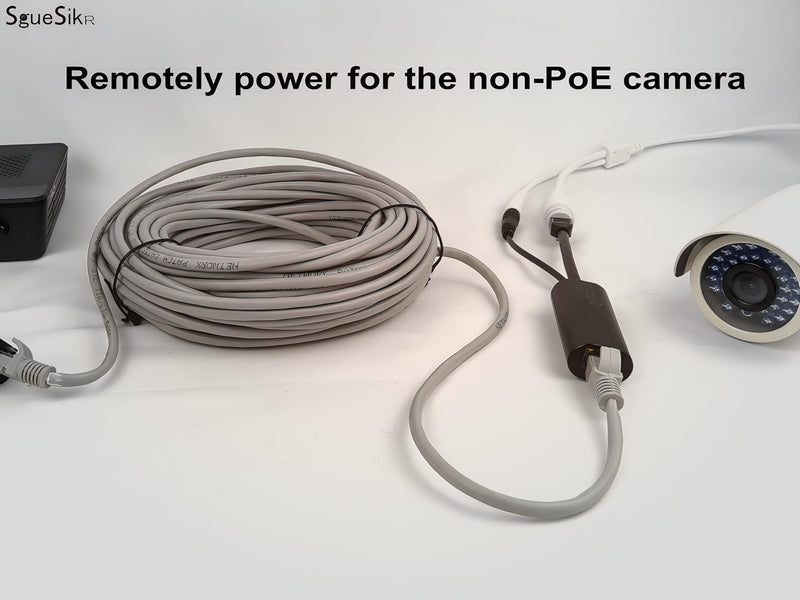 4-Pair Gigabit PoE Injectors Splitter Kits- Passive PoE Adapters (5-48V), up to 825ft Range, Ideal for Non-PoE IP Security Cameras & More PoE Adapter Kit