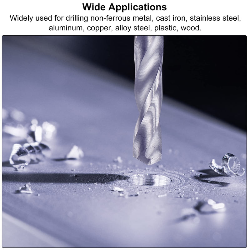 uxcell Solid Carbide Drill Bits, 6.8mm C2/K20 Tungsten Carbide Jobber Drill Bits Straight Shank Drilling Tool for Stainless Steel Aluminum Iron Metal Plastic 2pcs