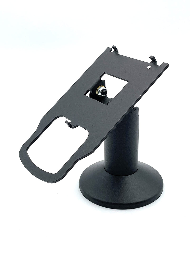 Verifone M400/M440 Swivel and Tilt Low Profile 4" Terminal Stand, Screw-in and Adhesive, Black