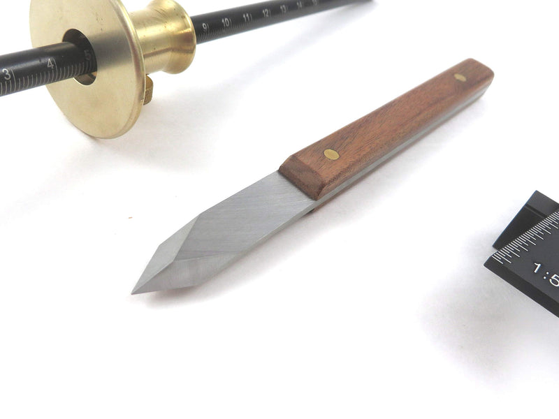Taytools 773338 3 Piece Dovetail Layout Kit with Dovetail Marking Jig with 1:5 and 1:8 Slopes, Mikov Marking Knife and Wheel Marking Gauge