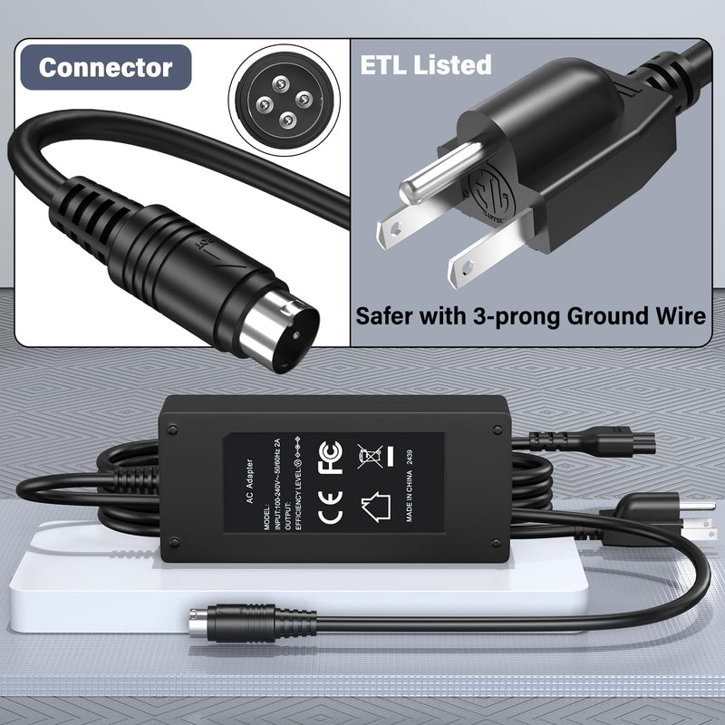 12V 10A DiskStation Charger for Synology NAS Disk Station DS1520+ Power Cord AC Adapter for Synology DS1522+ DS916+ DS918+ DS920+ DS923+ Network Storage NAS Server DS723+ DS420+ DS423+ DS620slim DS720