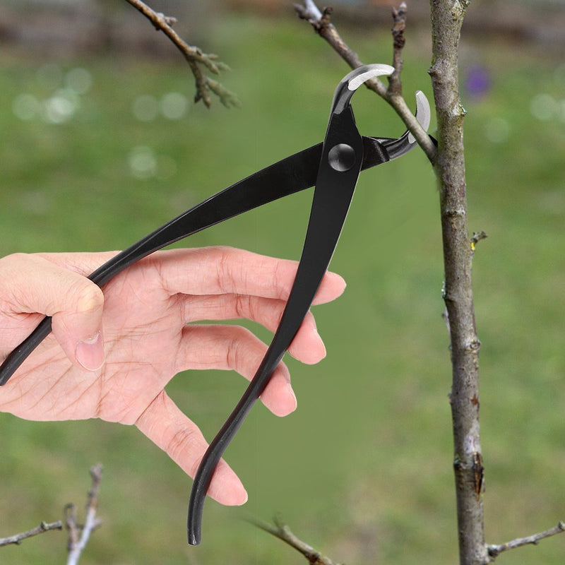 Fdit 204mm 8inch Knob Branch Cutter, Garden Fruit Tree Hollow Concave Cutter Tool with Round Gardening Bonsai Tools Scissors