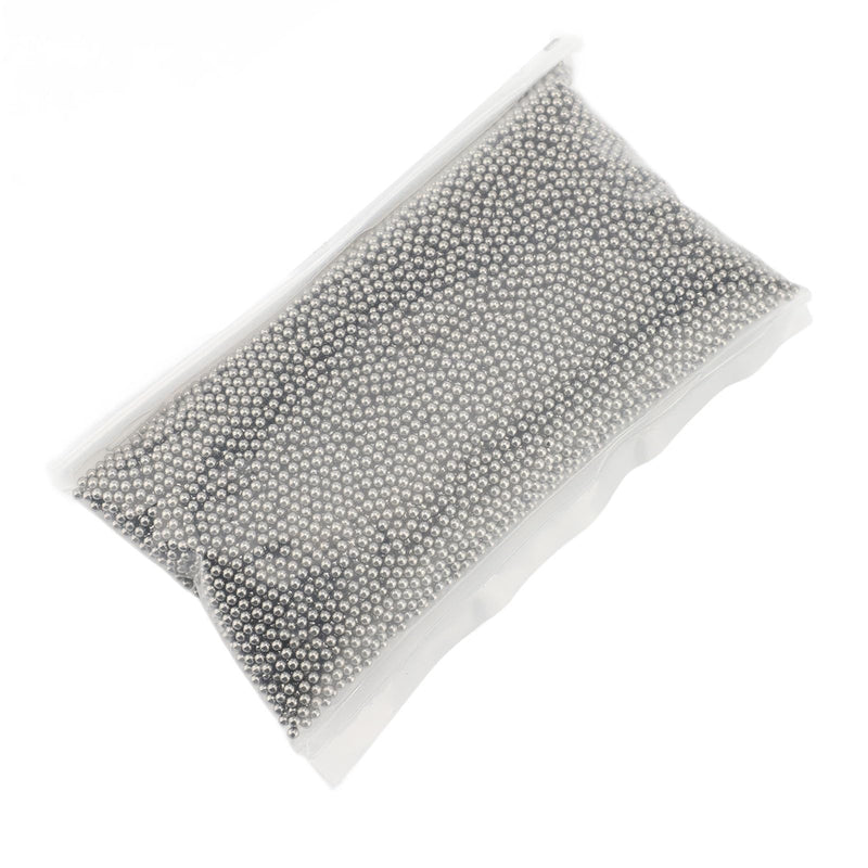 Stainless Steel Polishing Beads, Multifunctional Round Jewelery Polishing Beads Jewelery Polishing Accessories for Burr Removal for Jewelery Processing for Polishing Gold and Silver (2 mm / 0.08 2 mm / 0.08 inch size