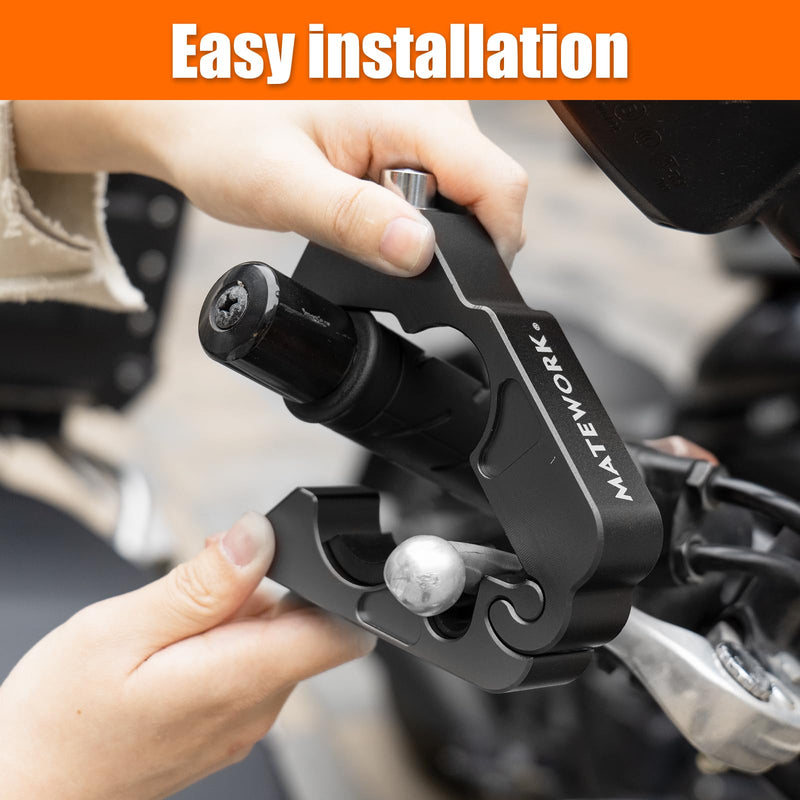 Motorcycle Lock Anti Theft Heavy Duty, Motorcycle Handlebar & Brake Lock with Helmet Lock, Bike Lock, Universal for All Bike Motorcycle Black
