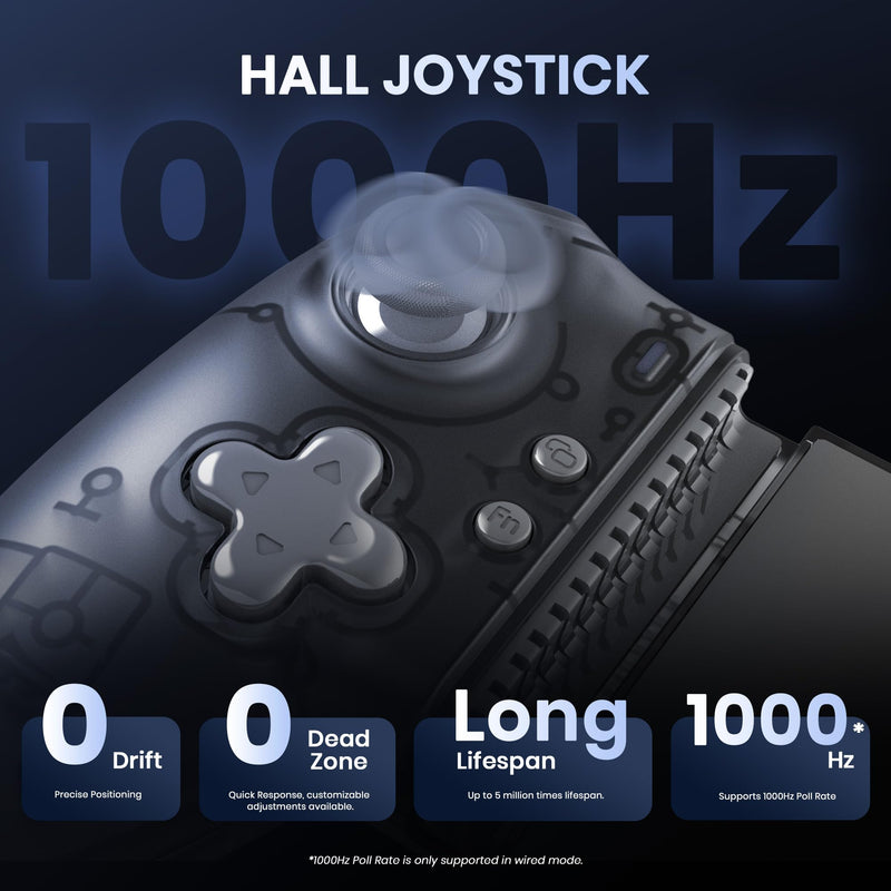 Wireless Mobile Gaming Controller for Android and iPhone, Switch - Play Console Games on Your Phone - Stream PC, Xbox, Play Station, Touch Screen Android Games, Hall Effect Joysticks, for Call of Duty