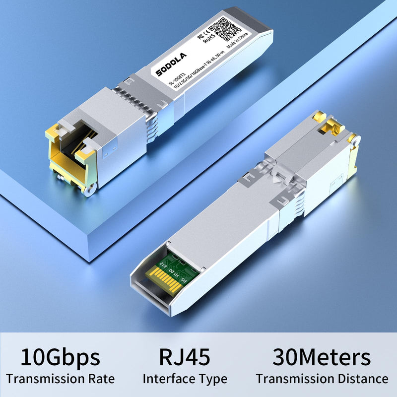 SODOLA SFP Module 2X10GBase-T RJ45s