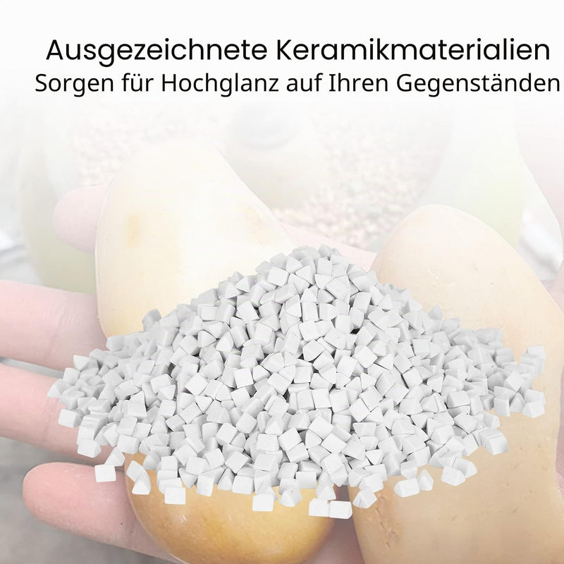 4 mm Ceramic Grinding Body, 500 g Polishing Granules Triangle Ceramic Filling Media Abrasive Polishing Ceramic Triangle Abrasive for Use in Vibrating Tumblers or Rotating Tumblers