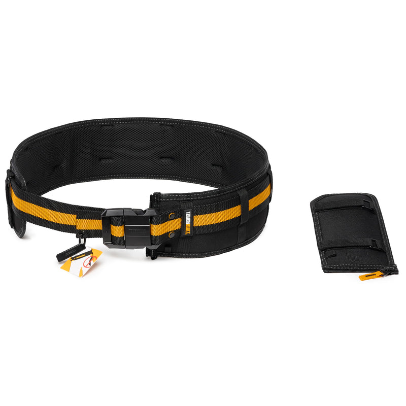ToughBuilt ClipTech Series – Pro Padded Belt, Heavy-Duty Construction Belt with Adjustable Fit, Padded Support, and Durable Steel Buckle for All ClipTech™ Pouches and Tool Rigs (TB-CT-41P) Pro Padded Work Belt