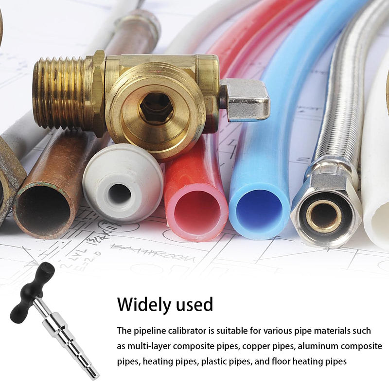 Pipe calibrator, deburrer metal pipe (16, 18, 20, 25, 32 mm), multi-layer composite pipe calibrator, calibrator composite pipe calibration mandrel for copper pipes, aluminum plastic pipes, heating pipe