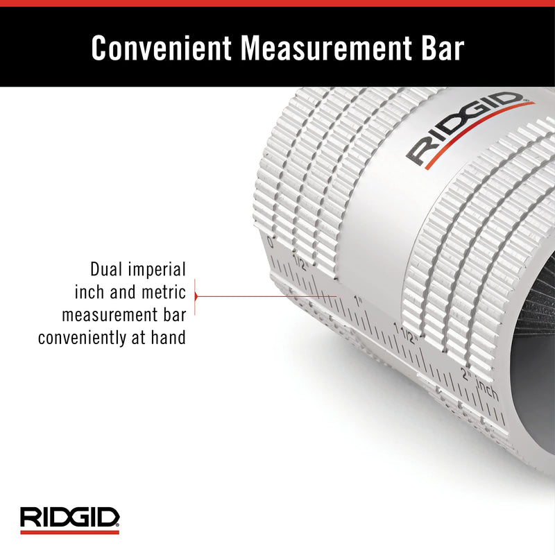 RIDGID 29983 Model 223S Internal/External Deburrer, 6mm to 36mm Deburrer, Inner Pipe Deburrer, Outer Pipe Deburrer 1/4-inch to 1-1/4-inch Single