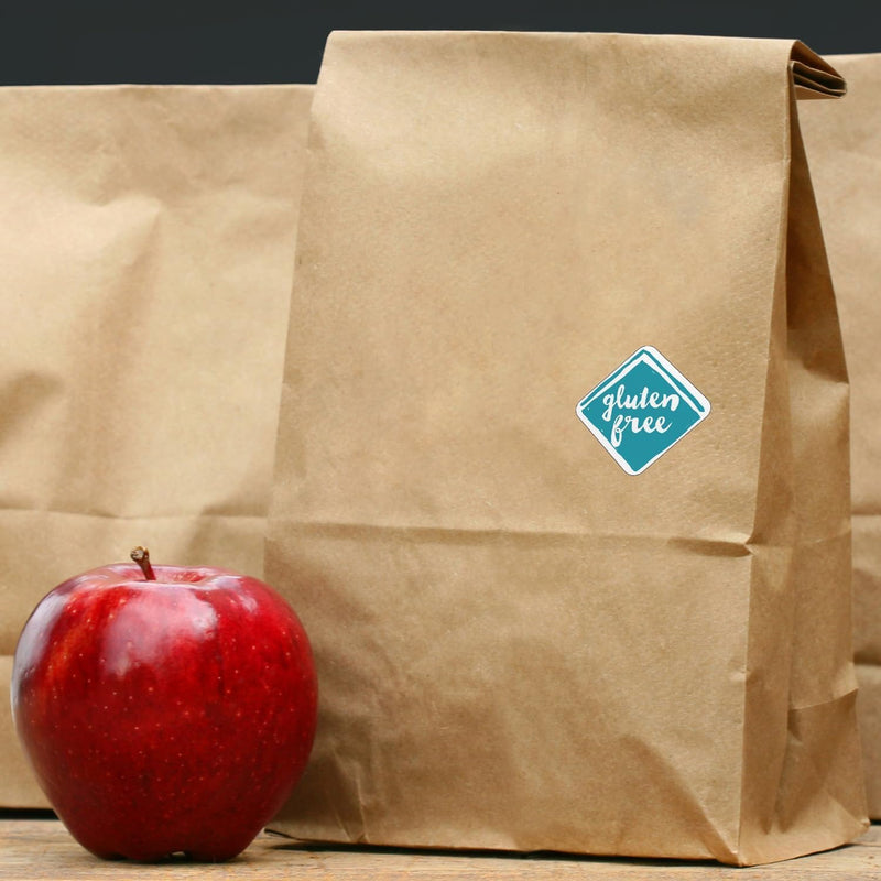 ChromaLabel 1 Inch Permanent Sheeted Square, Color Code Food Labels: 1,000/PACK, Gluten Free