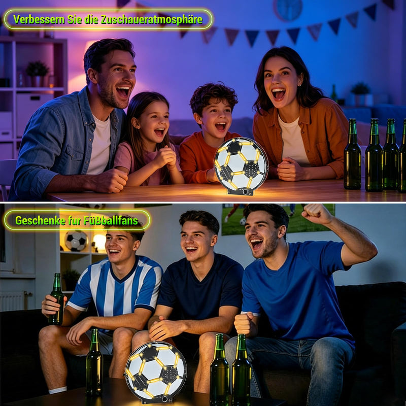 Football Soldering Kit LED Lamp, DIY Mint Learning Set, Electronic Kit for Beginners and Football Fans, Sound-Controlled Light + 5 Modes in Continuous Light Soldering Project, Decorative