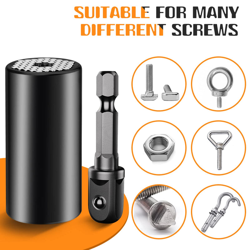 Stocking Stuffers for Men Adults, Super Universal Socket Tools Gifts for Men, Mens Stocking Stuffers Cool Stuff Gadgets Present Ideas Gifts for Men Dad Husband Mens Gifts Christmas Who Have Evreything Black