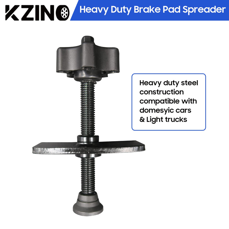 KZINO Brake Pad Spreader, Heavy Duty Piston Brake Caliper Compression Tool, Disc Brake Pad Separator Tool for Precise and Even Compression