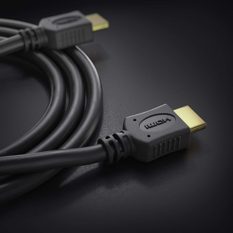 conecto HDMI cable HIGH Speed with Ethernet (gold-plated plugs, 4K, Ultra-HD, Full HD 1080p, 3D) 1.5m black