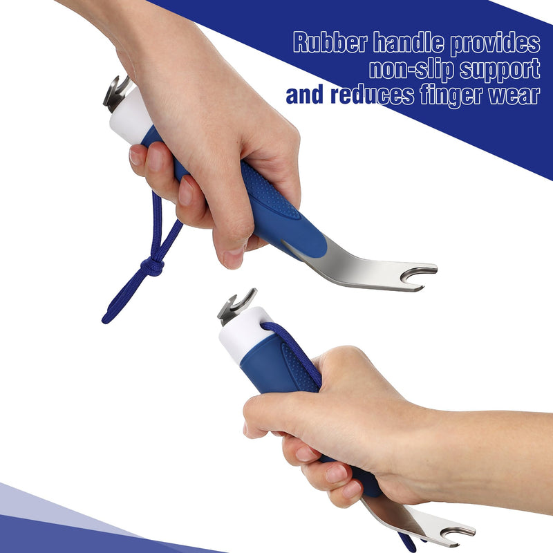 Enhon Snap Tool for Boat Canvas Snaps, Practical and Durability Boat Cover Snap Release Tool Save Canvas from Ripping, Design for Boaters and Anglers Blue 2